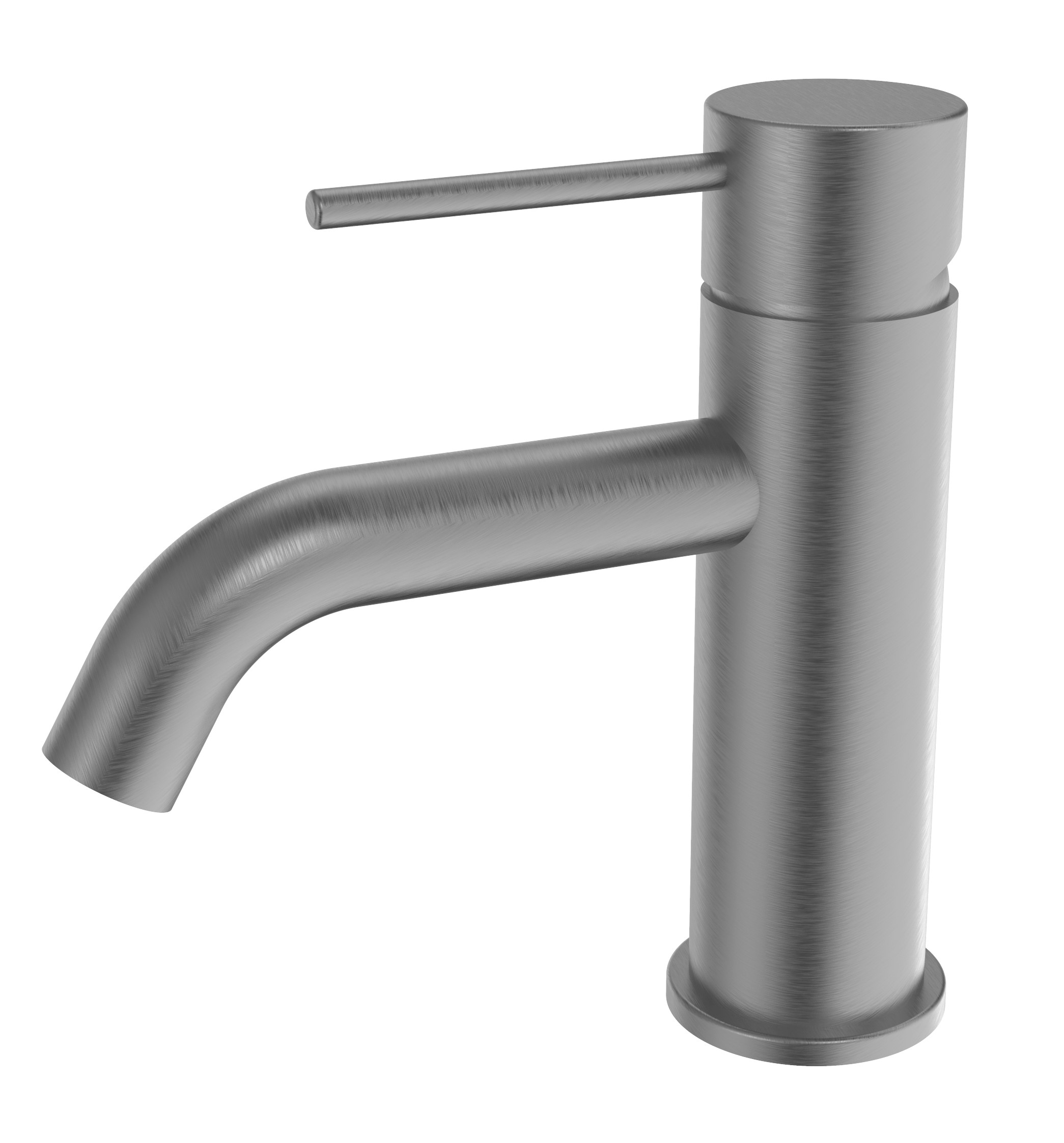 Capri Curved Basin Mixer Brushed Nickel DevSpec