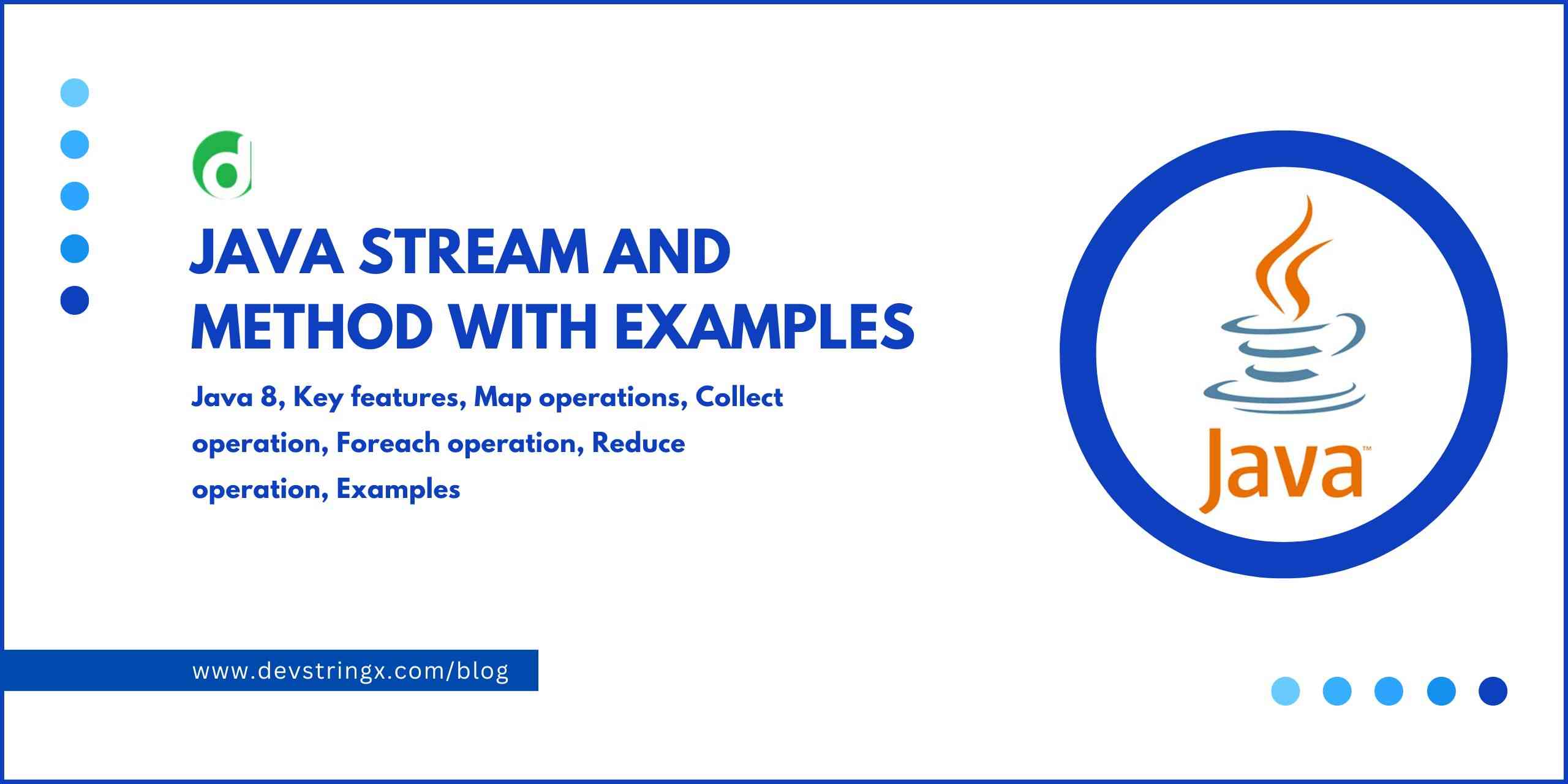 All About Java Streams and Its Methods With Example Devstringx