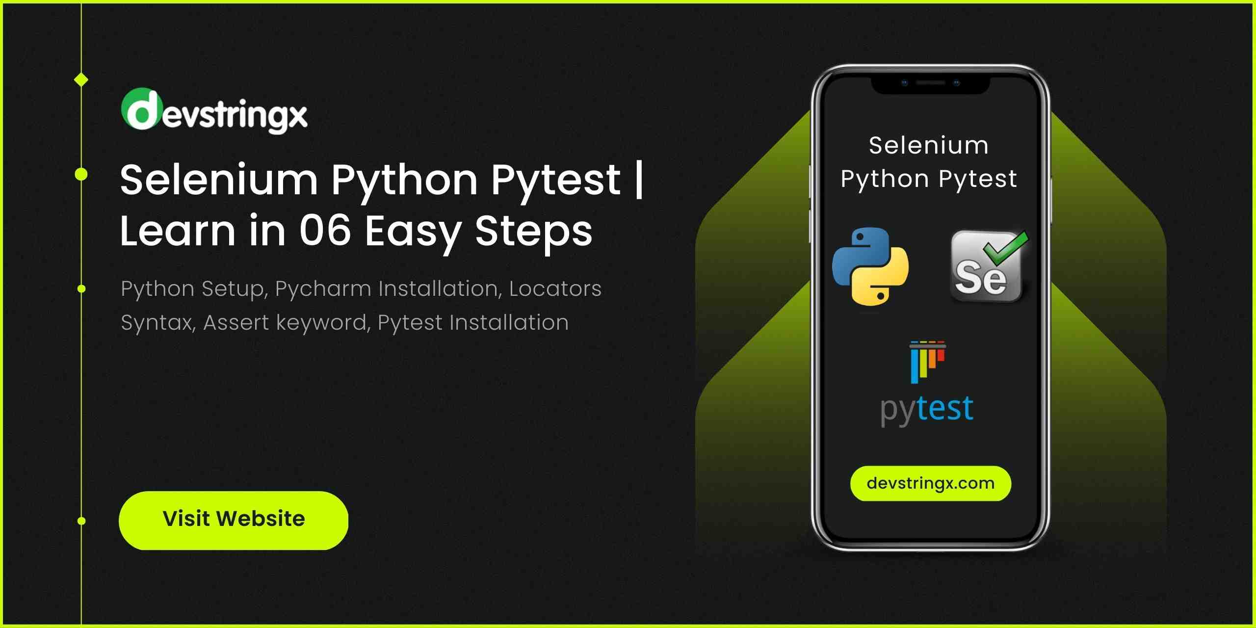 Learn Pytest in 6 Steps Selenium With Python for Beginner DS