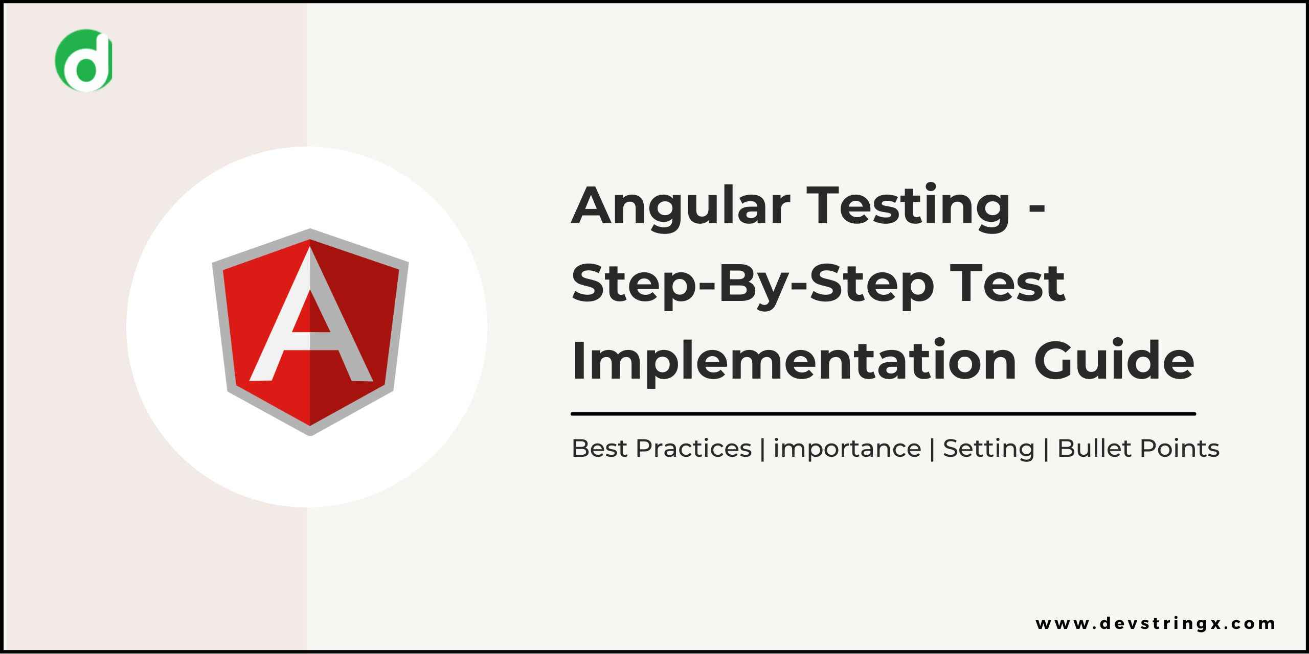 Angular Testing StepByStep Test Implementation Guide DS