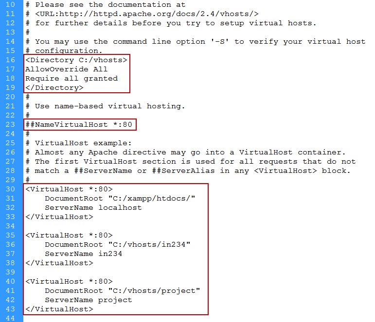 Setting Up Virtual Hosts with XAMPP