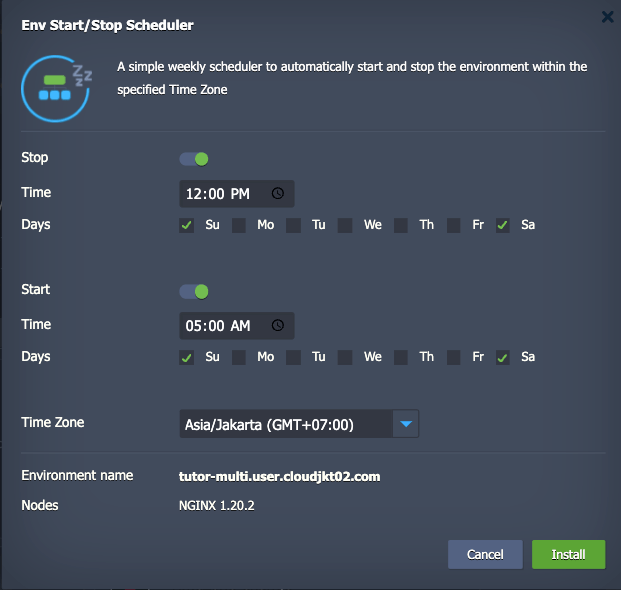 Panduan Menggunakan Env Start/Stop Scheduler di Dewacloud Dewacloud Blog
