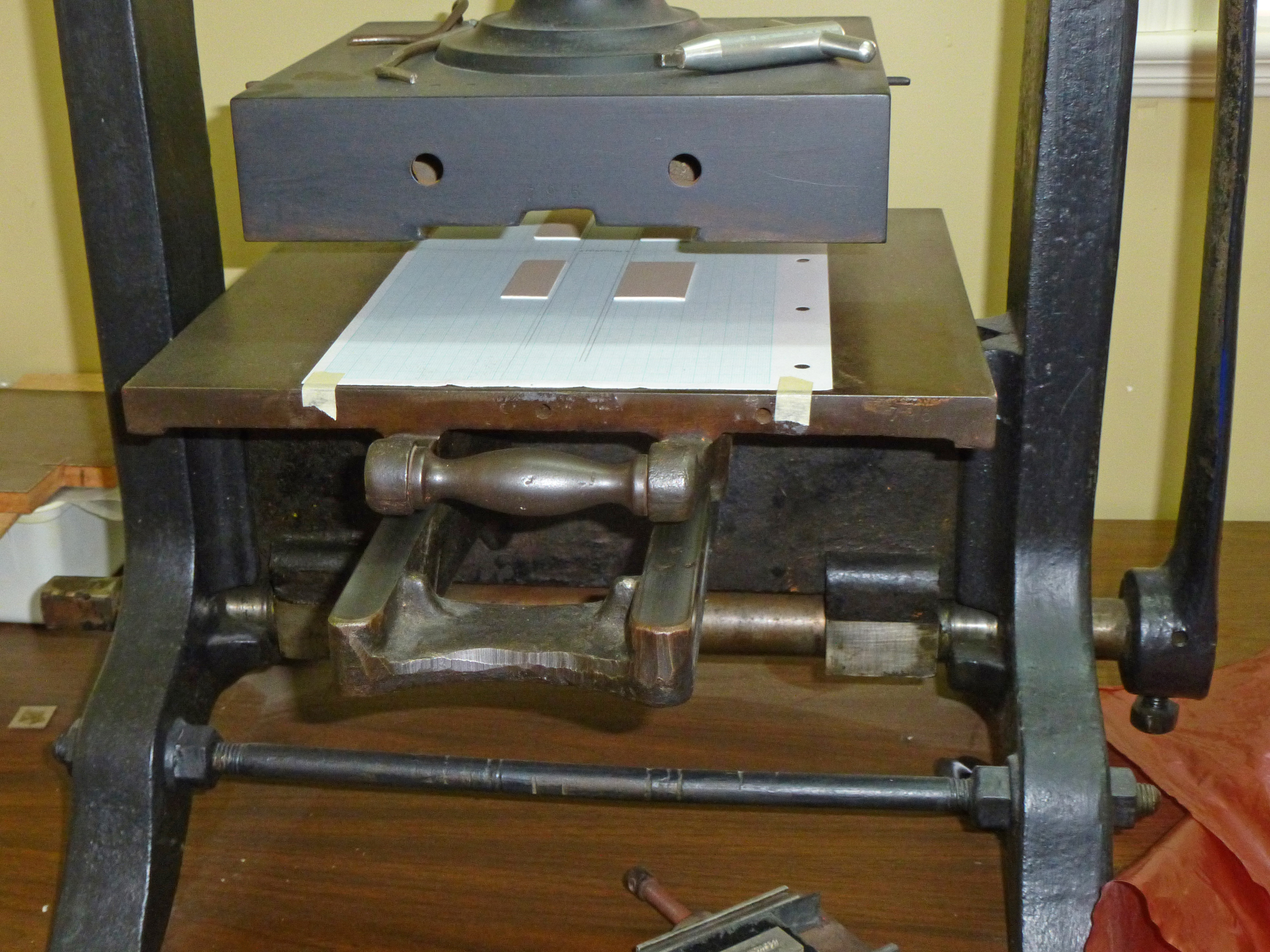 Blocking Press (aka stamping press) De Walden Press