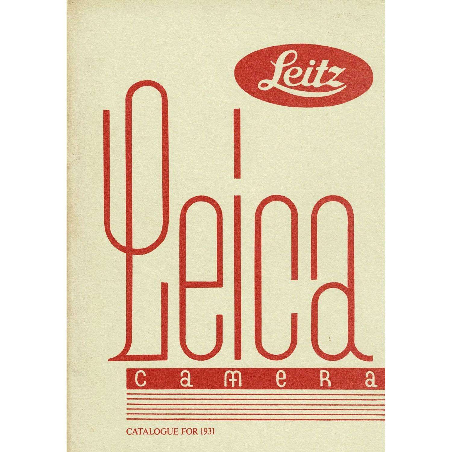 Boek Leitz Leica catalogue for 1931 De Wit Cameras