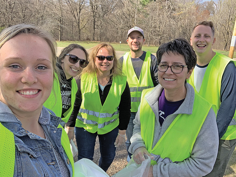 Boyceville School Staff pick up trash on Earth Day The Tribune Press