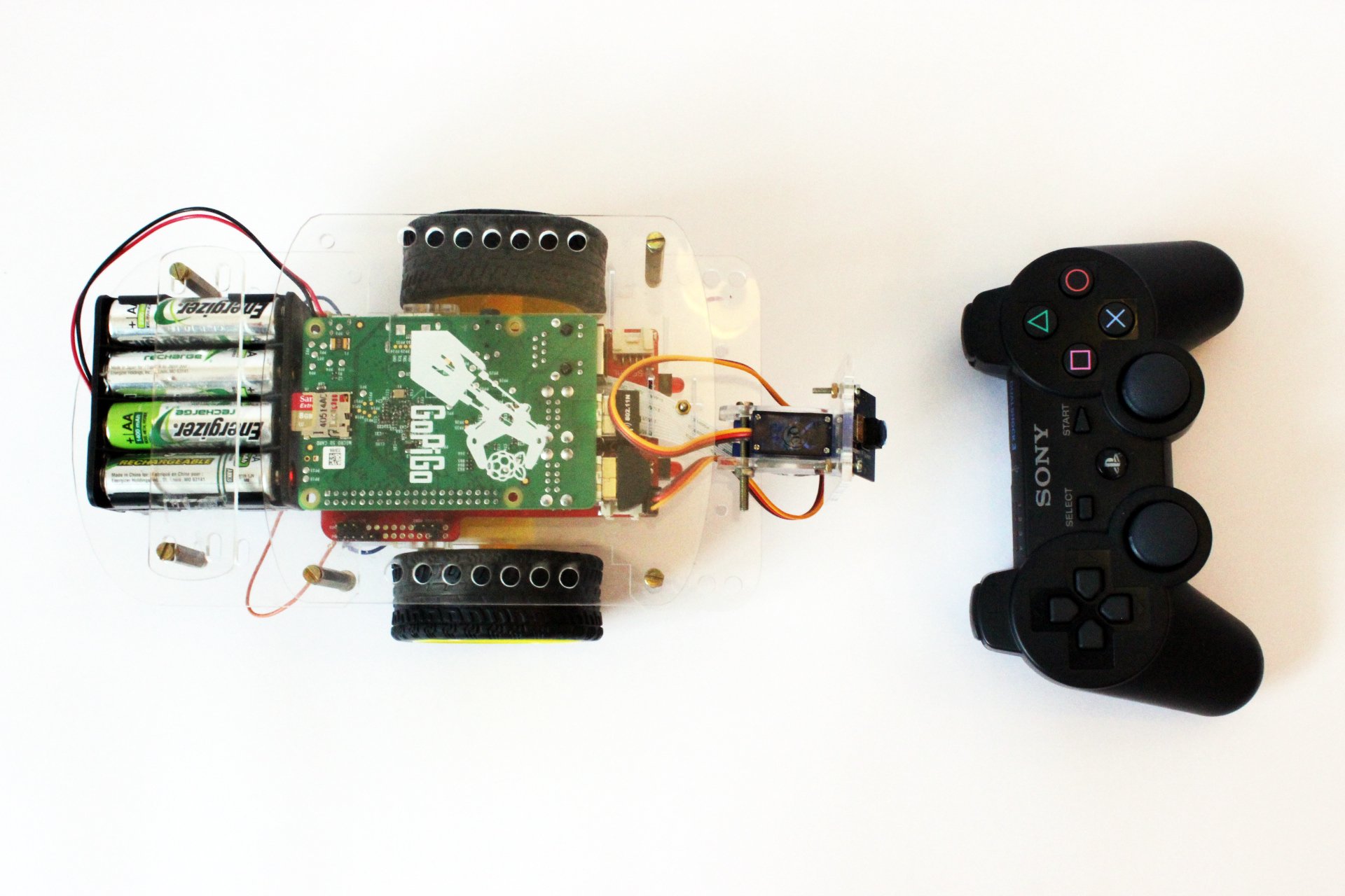 Raspberry Pi PS3 Control with GoPiGo Example GoPiGo