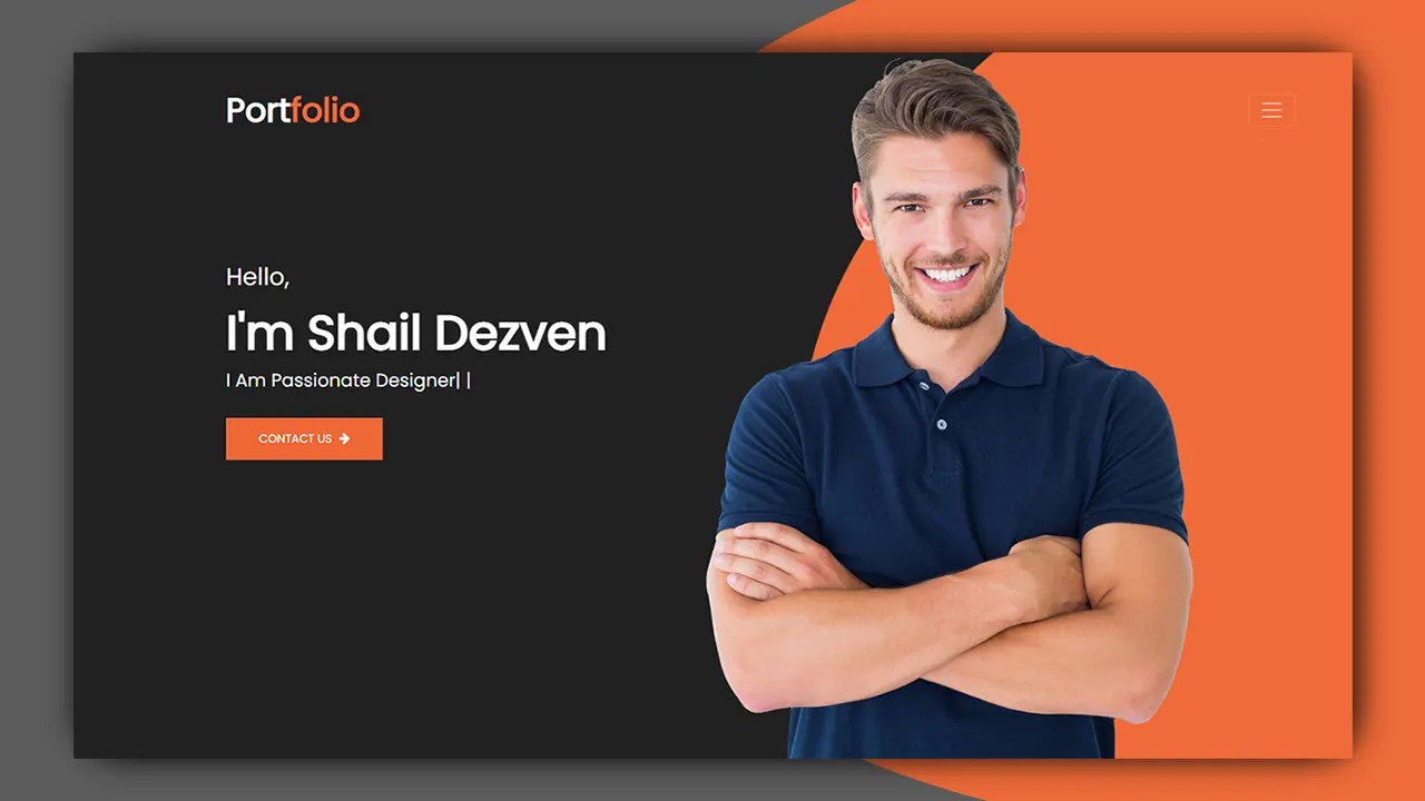 How To Create Portfolio site Using HTML CSS And BOOTSTRAP