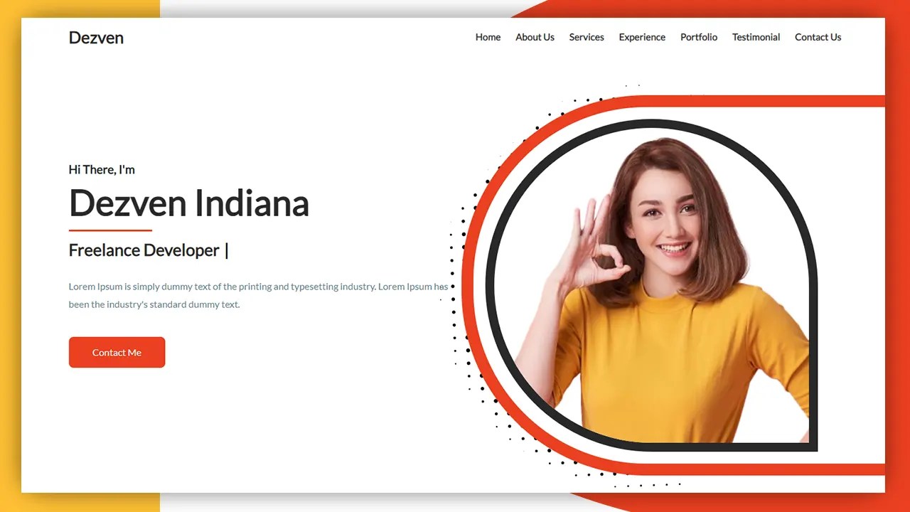How To Design Portfolio site Using HTML CSS AND BootStrap