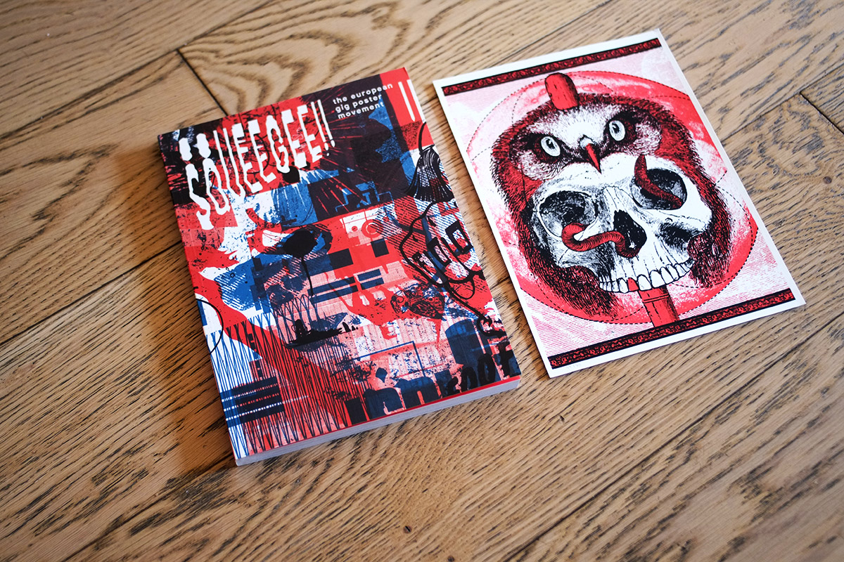 Squeegee le livre des sérigraphies rock posters en Europe