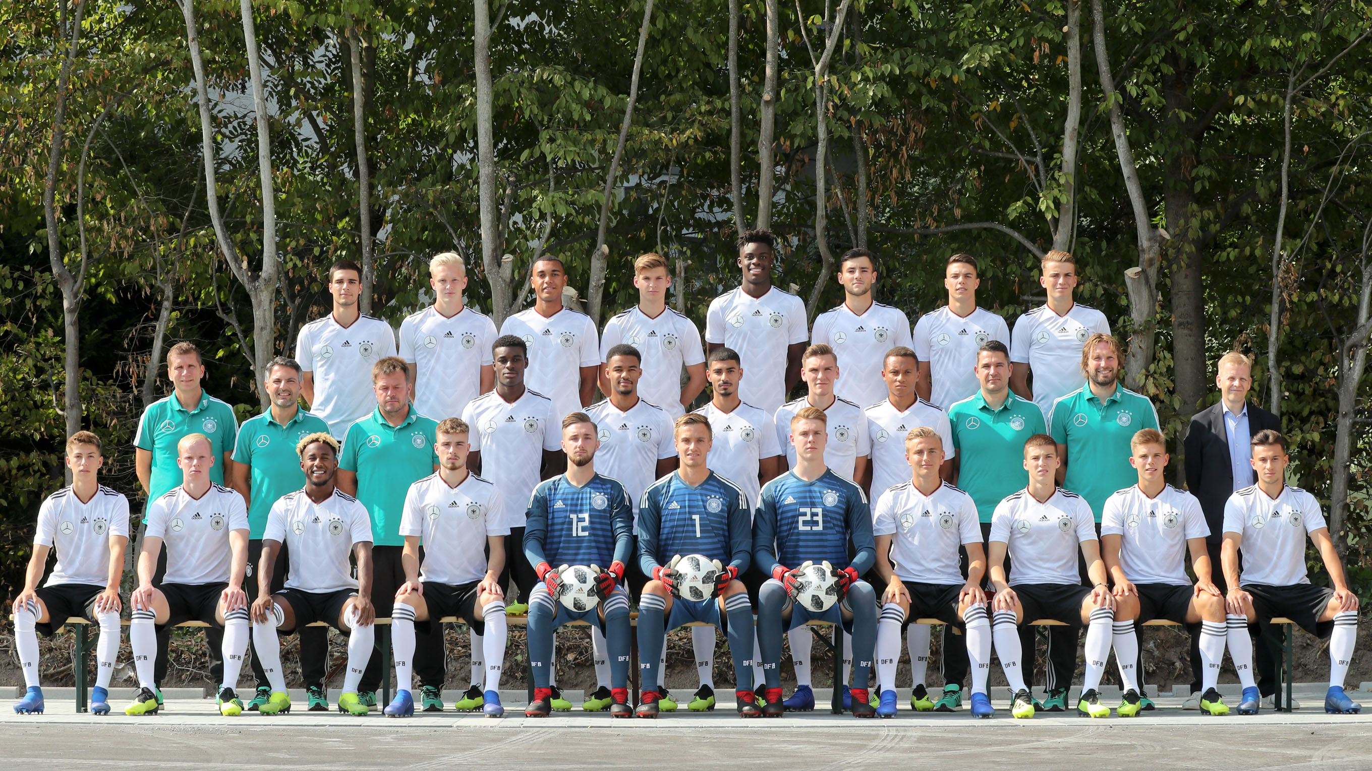 Team und Trainer U 19Junioren MännerNationalmannschaften