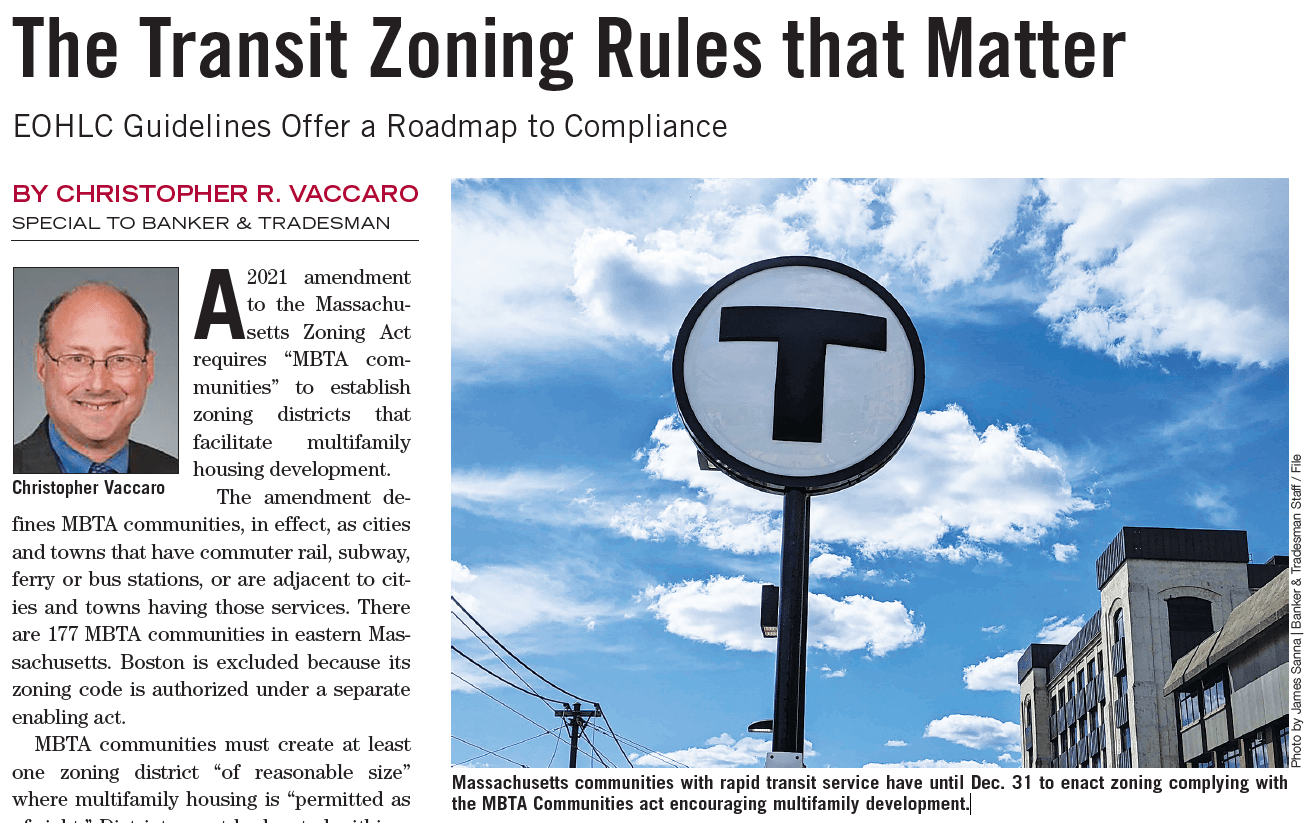 The Transit Zoning Rules that Matter Dalton & Finegold