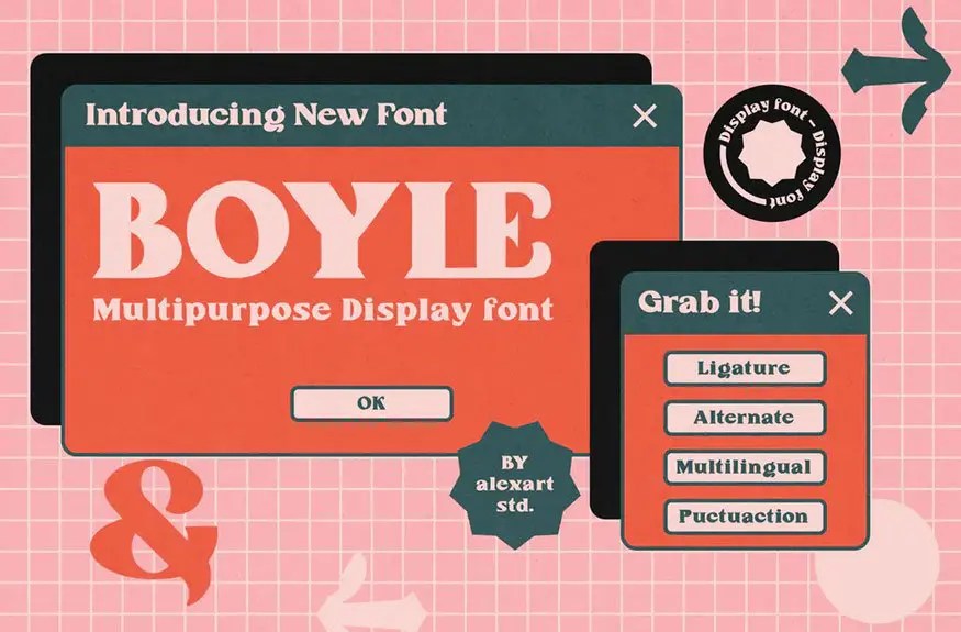 Boyle Display Font Dfonts