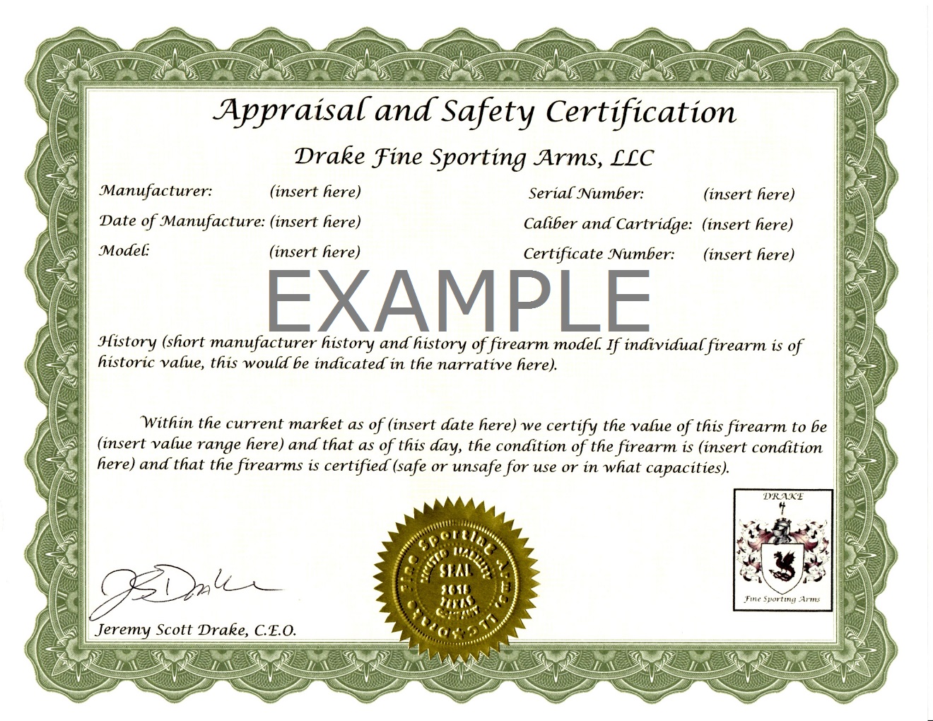 Drake Fine Sporting Arms Services