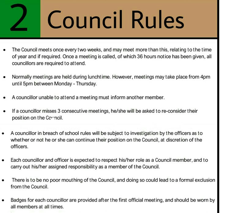 Student Council Constitution Dundalk Grammar School