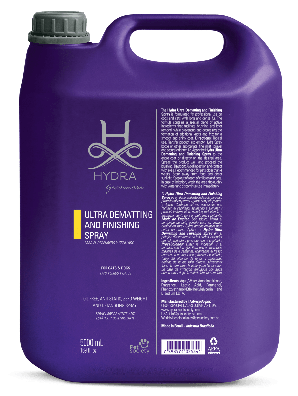 Hydra Groomers Ultra Dematting and Finishing Spray 5lt