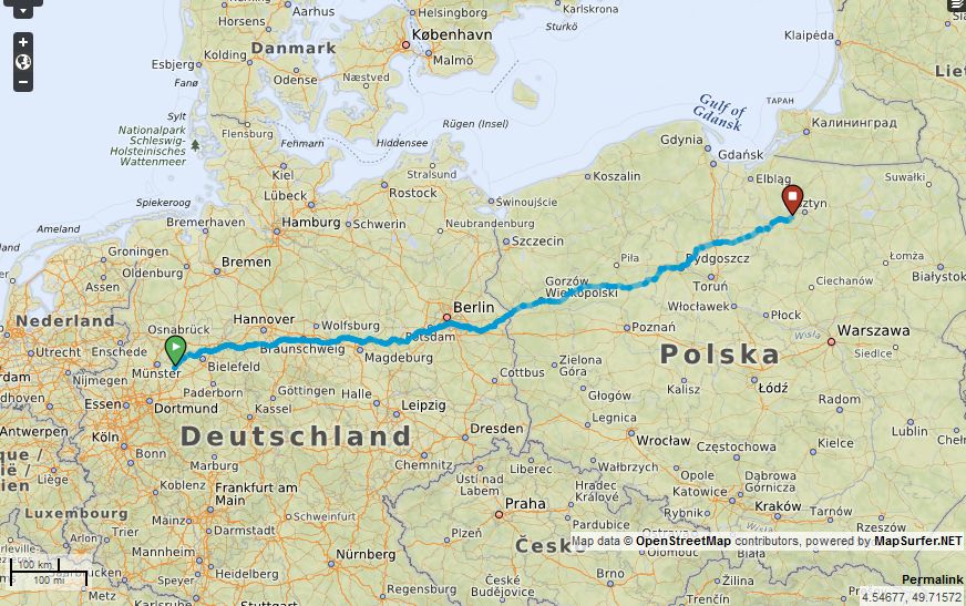 Radtour nach Polen