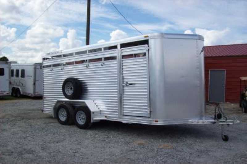 Aluminum Bumper Pull Stock Trailer For Sale Stocks Walls