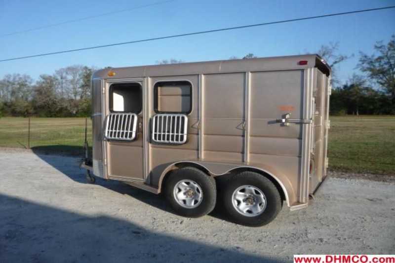 Used 2 Horse Calico Horse Trailer Bumper Pull Horse Trailer Dixie