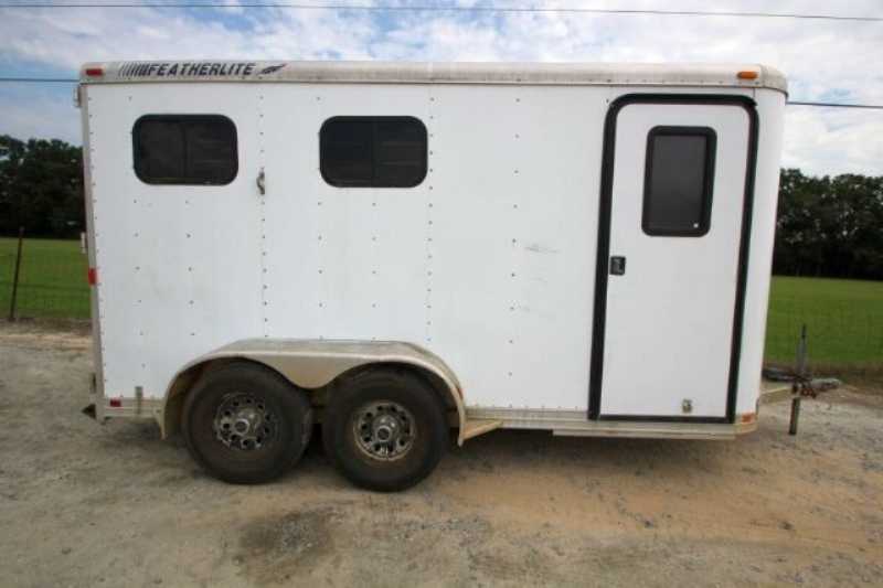 Used 2 Horse Featherlite Horse Trailer Bumper Pull Horse Trailer