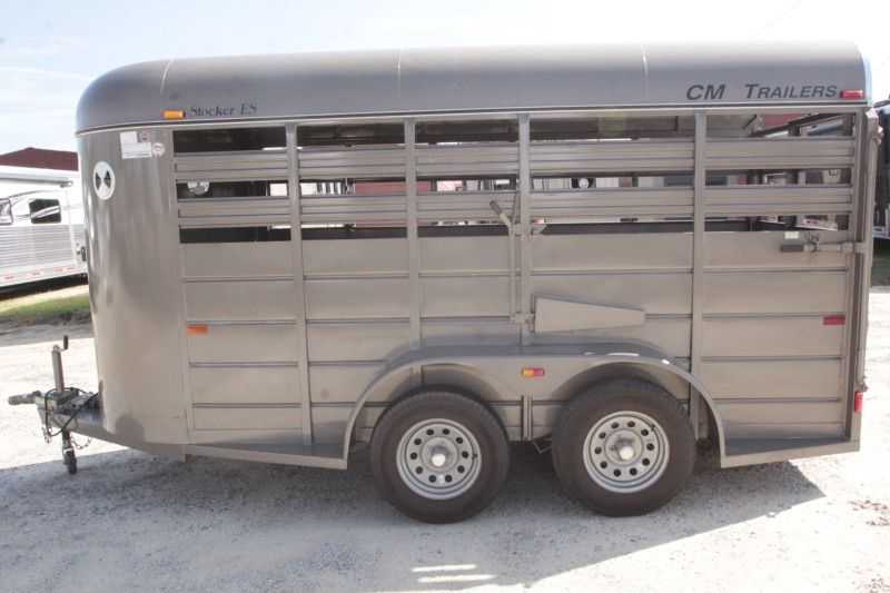 Used CM Stock Trailer Bumper Pull Stock Trailer Dixie Horse & Mule Co