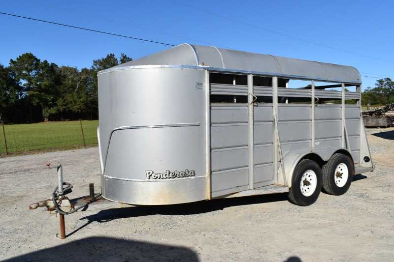 Used 2005 Ponderosa 3 Horse Trailer Bumper Pull Horse Trailer Dixie