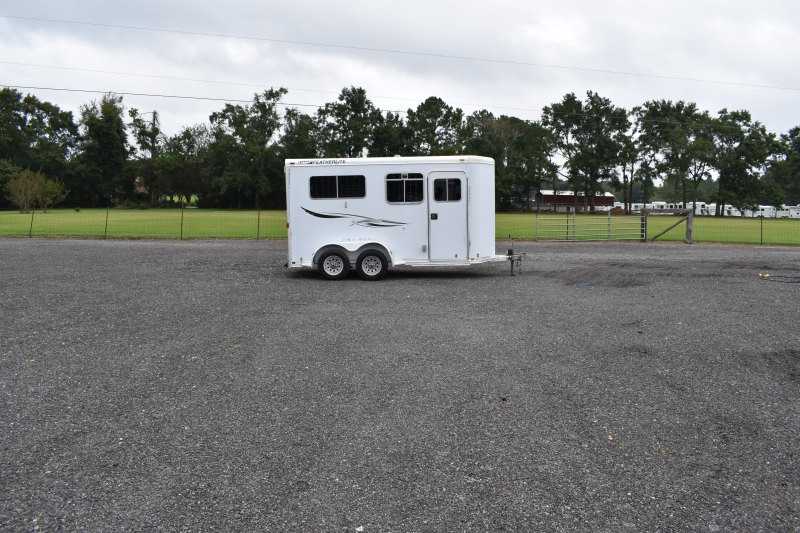 Used 2003 Featherlite 2 Horse Trailer Bumper Pull Horse Trailer