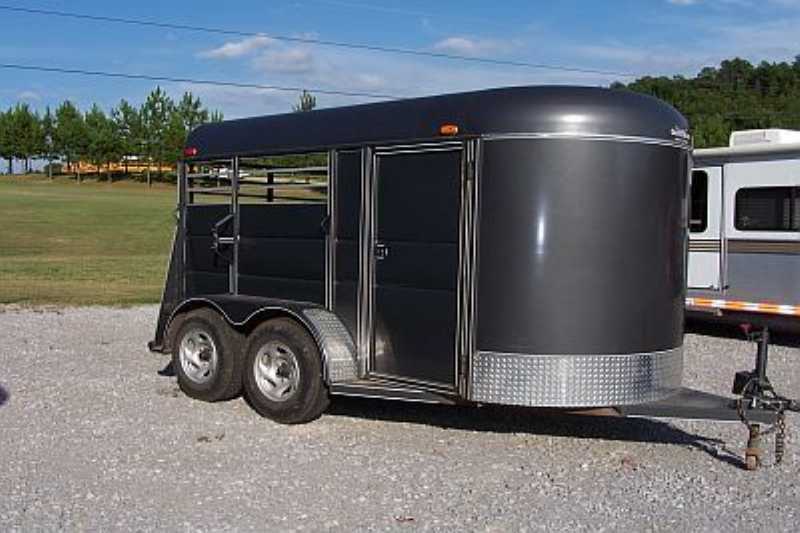 Used 2 Horse Calico Horse Trailer Bumper Pull Horse Trailer Dixie