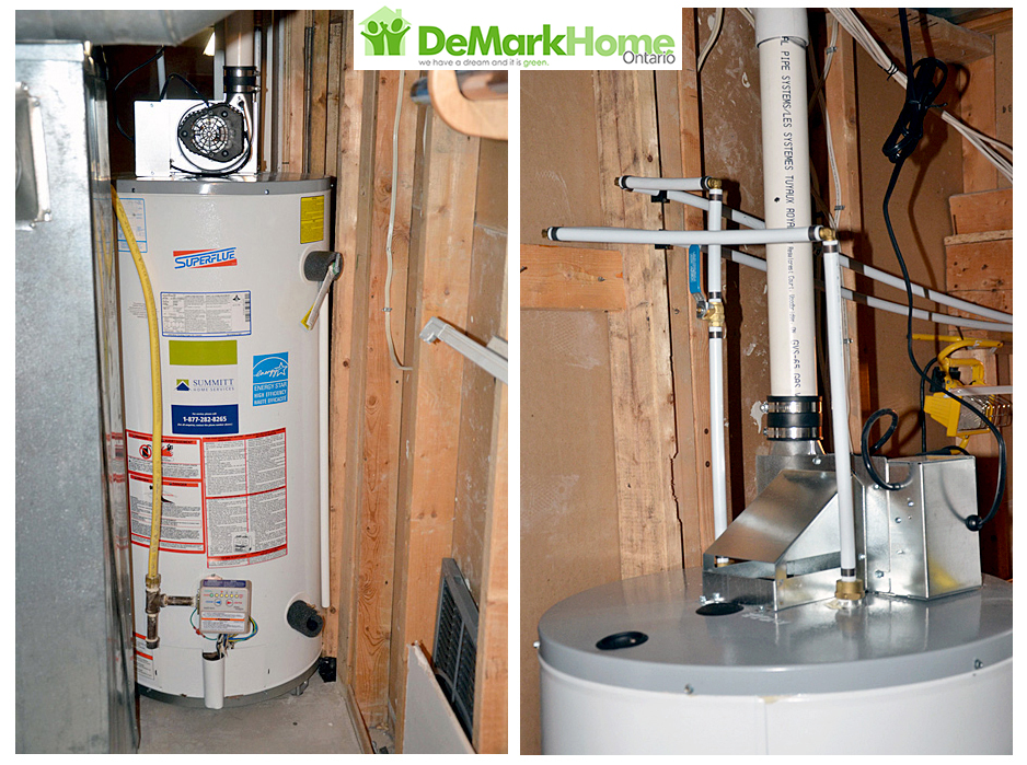 HVAC Before & After Gallery DeMark Home Ontario Furnaces, A/C, Water