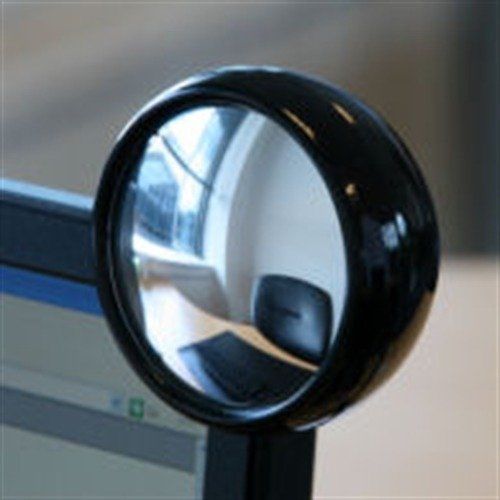 Computer Monitor Mirror PC Rear View Office Work Stuff Nero Da 2,36