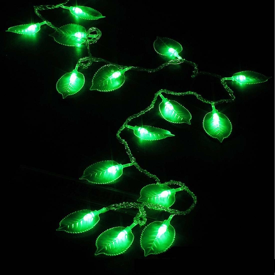 2020 Factory 10m 100 LEDs Green Leaves Led String Light Fairy Christmas
