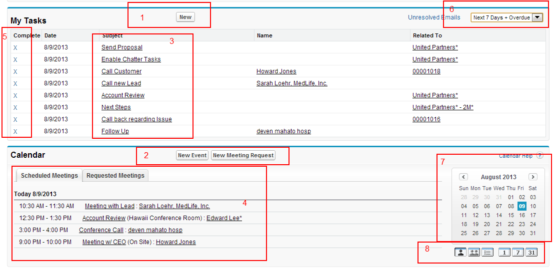 Starting with Activity and Task Management in End User