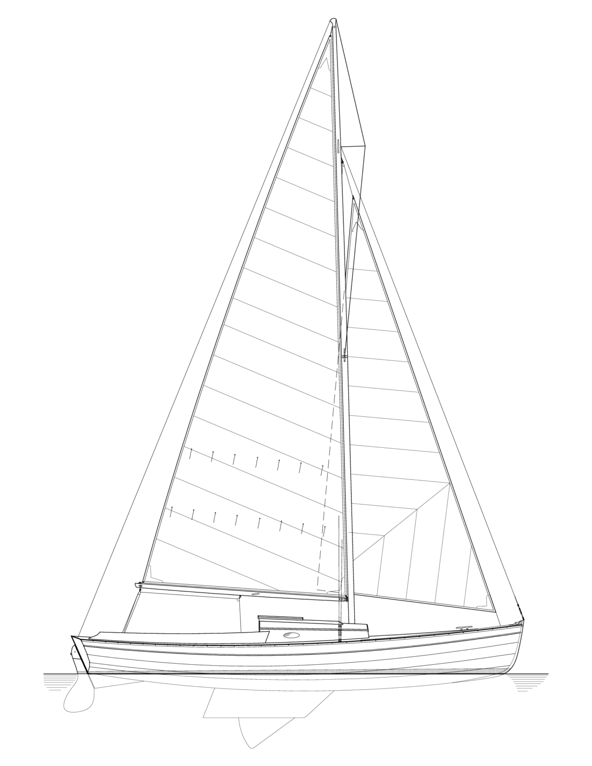 POINT COMFORT 18 Plans Hylan & Brown Boatbuilders Brooklin, Maine