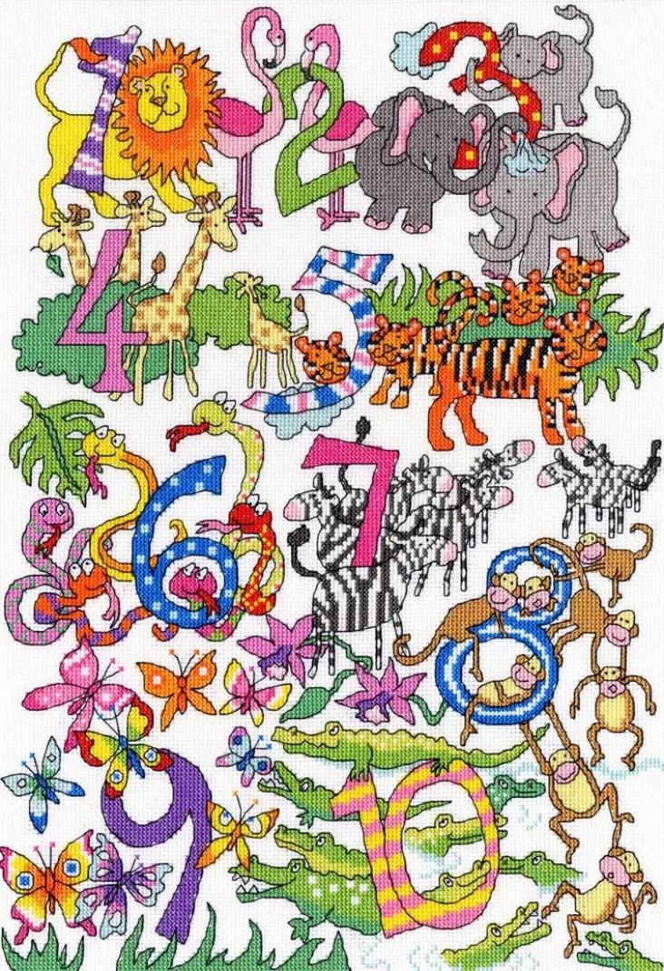 Number Fun Bothy Threads Cross Stitch Kit Diamond Art Dezigns