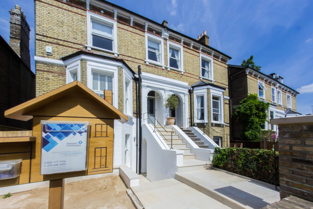 House and basement extension London basement company Diamond Construction Limited
