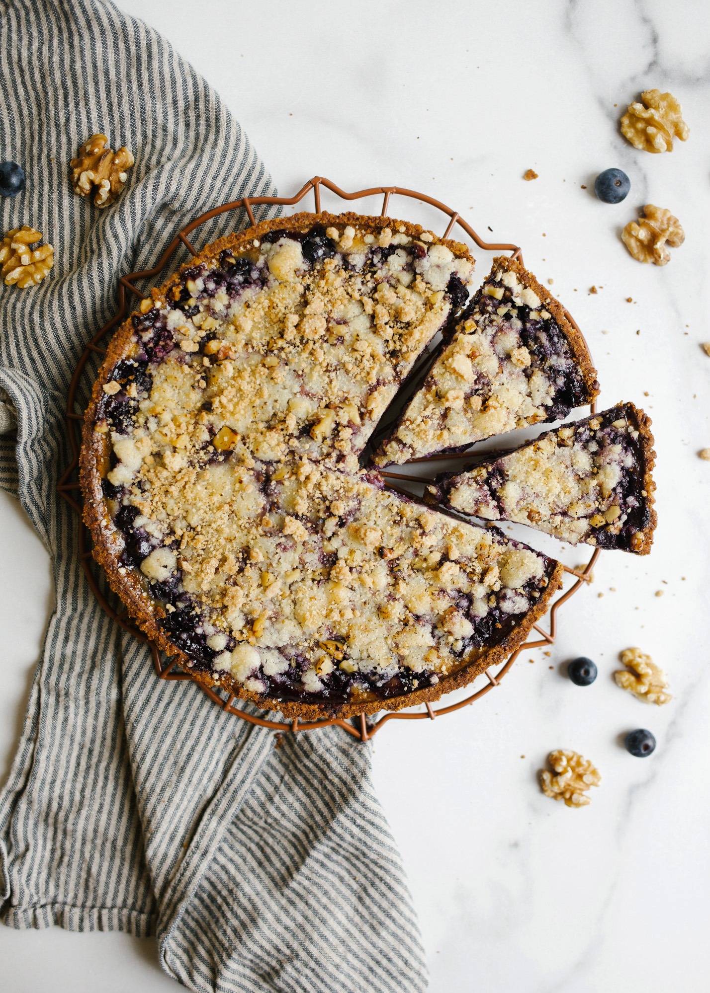 Blueberry Sour Cream Pie Diamond Nuts