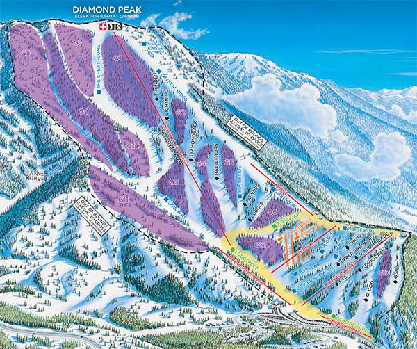 Up for the Challenge Where to Find Tree Lines and Powder Stashes All Day at Diamond Peak, NV