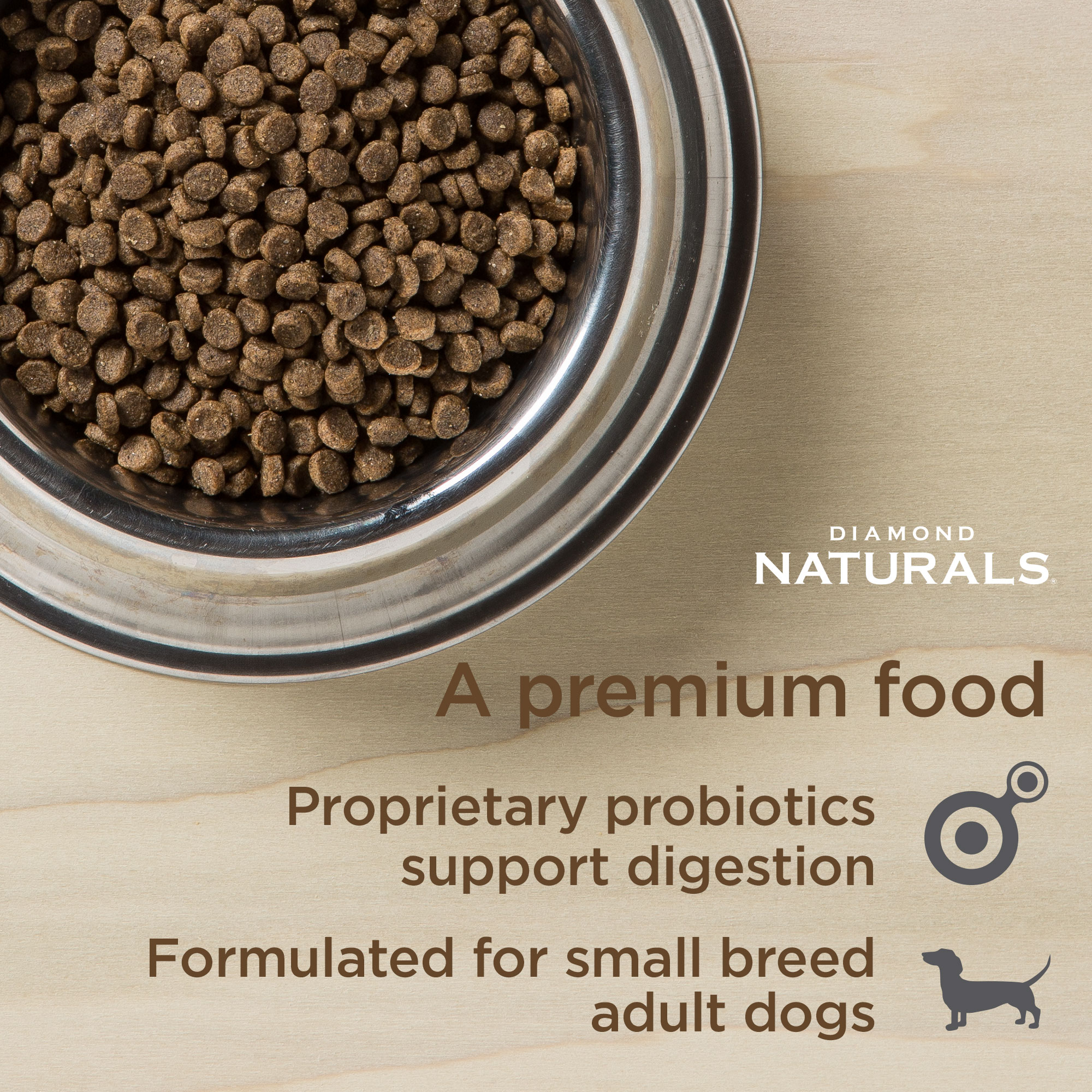 Small Breed Adult Dog Chicken & Rice Dog Food Diamond Naturals