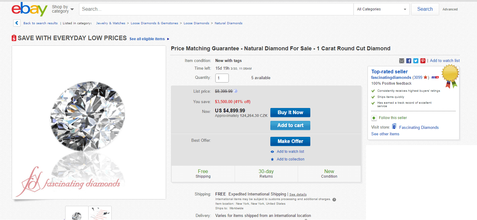 Buying Diamonds on eBay The Diamond Pro