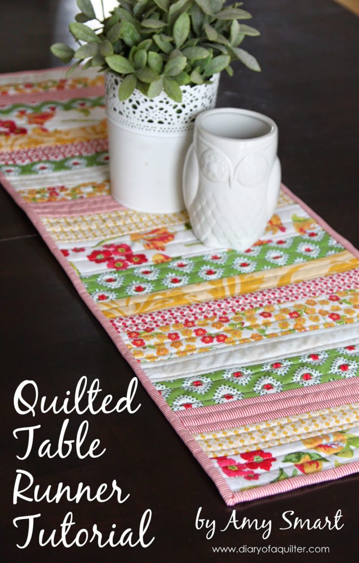 Easy DIY Quilted Table Runner Tutorial Diary of a Quilter