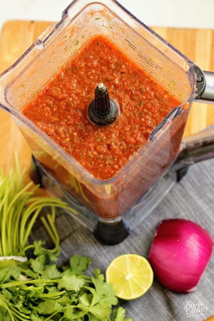 Easy Blender Salsa Recipe Diary of A Recipe Collector