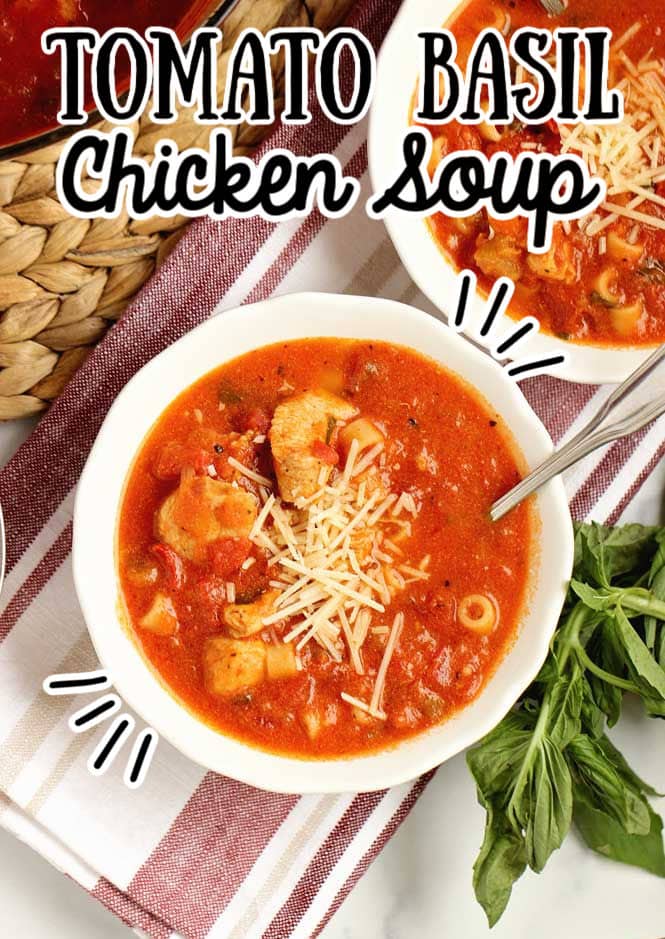 Easy Tomato Basil Chicken Soup Diary of A Recipe Collector