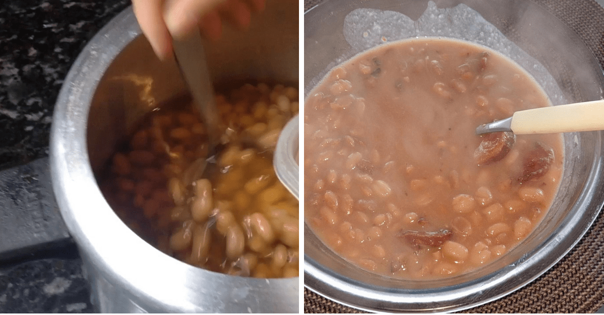 Cozinhar feijão na panela de pressão Aprenda esse truque de 6 minutos!