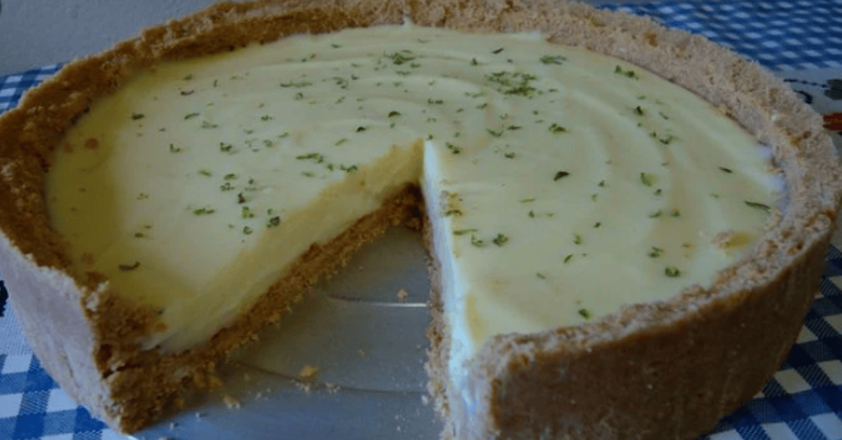 Torta de limão sem leite condensado
