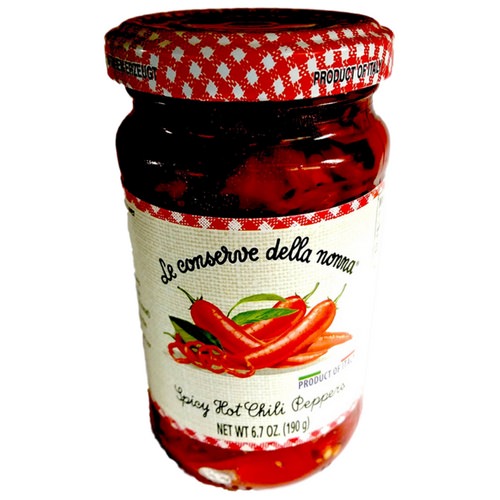 Le Conserve Della Nonna Sliced Hot Chilli Peppers 190g Di Censo Butchers