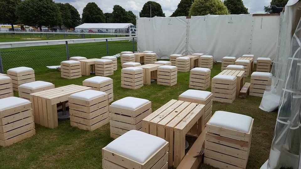 Outdoor Crate / Pallet Furniture Hire Available for hire in Norfolk