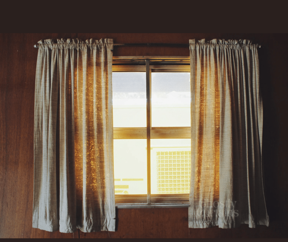 BOO! Ghostly Curtains and Window Drafts Dicks Rancho Glass