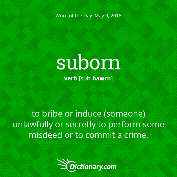 Word of the Day suborn