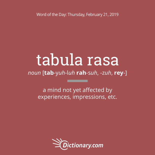 Word Of The Day - Tabula Rasa | Dictionary.com