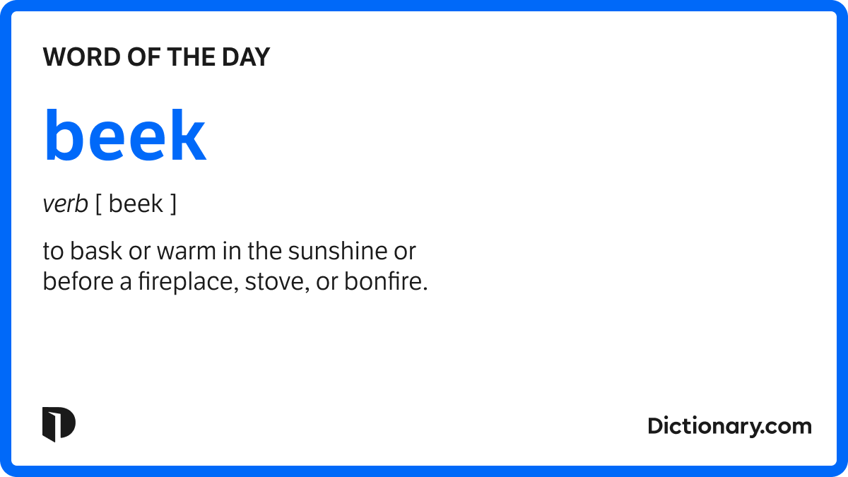 Word of the Day beek