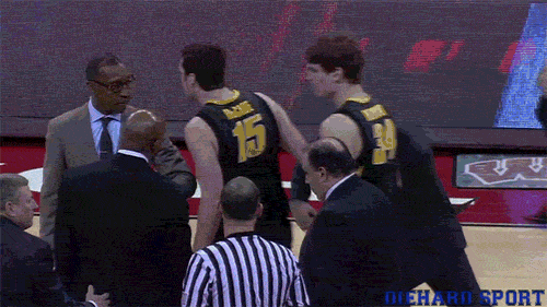 GIF Fran McCaffery ejected after going nuts at refs during Iowa